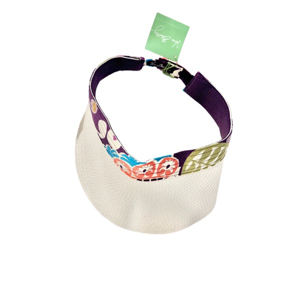 NEW WITH TAGS Vers Bradley Plum crazy straw visor hat - Picture 2 of 5